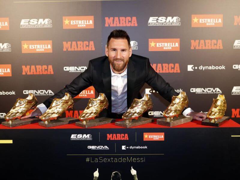how many golden boots does messi have