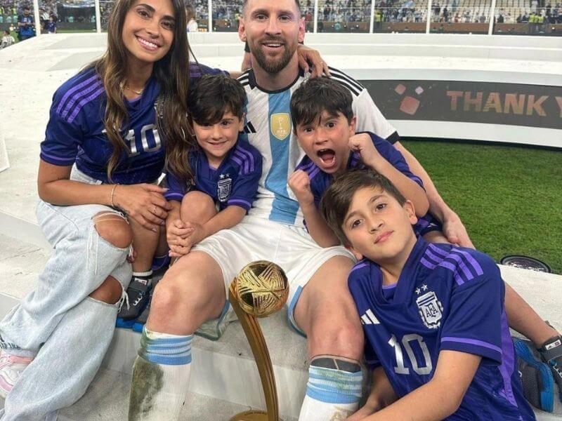 how many kids does messi have